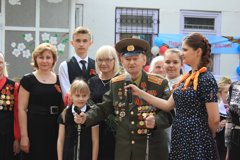 Выступление ветерана великой отечественной войны